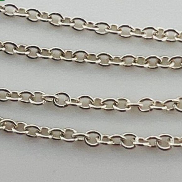 Sterling Silver Adjustable Trace Chain Necklace with Round Sunburst Pendant - Picture 6 of 8
